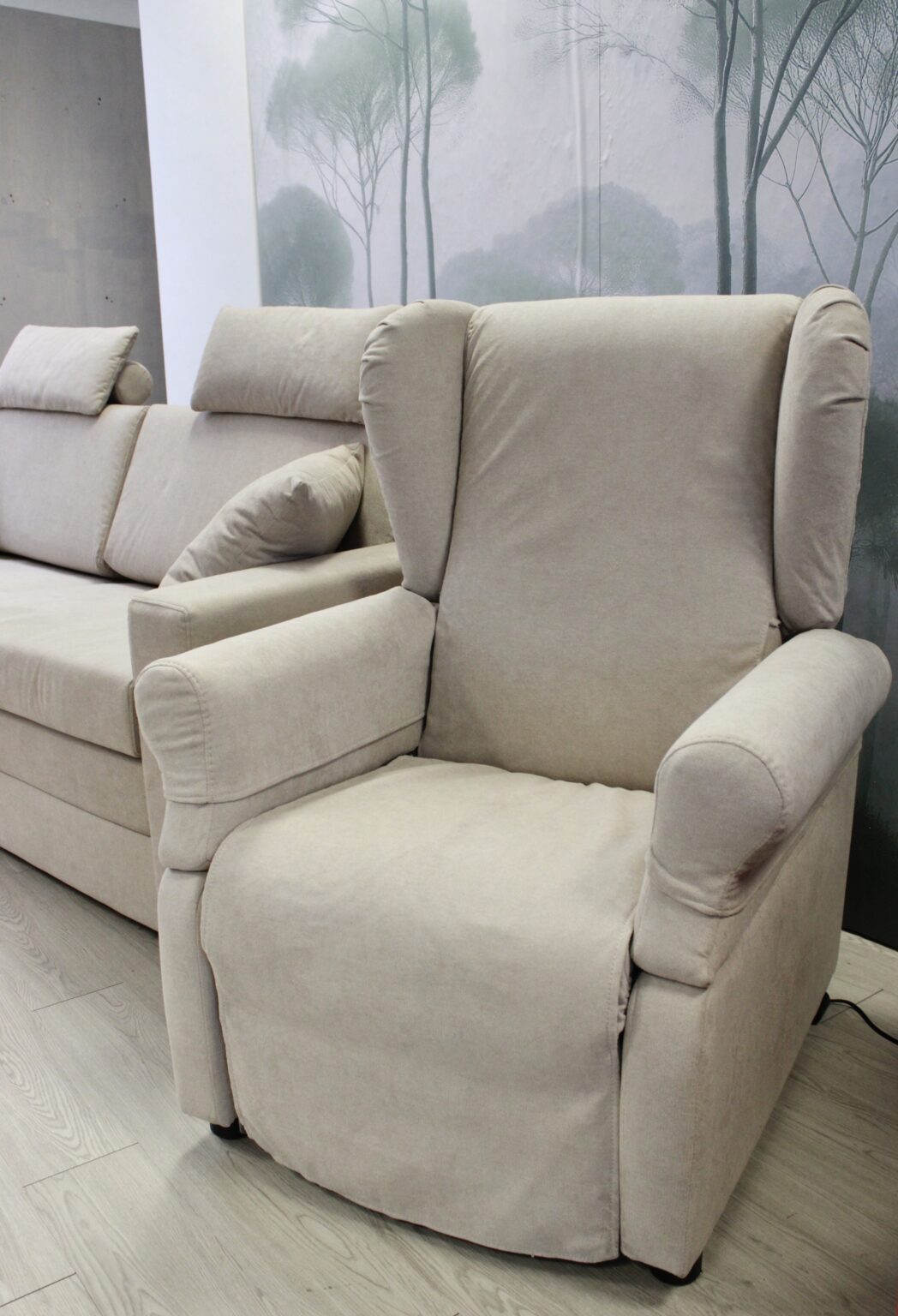 Poltrona relax Maraflex nello showroom di Stabio