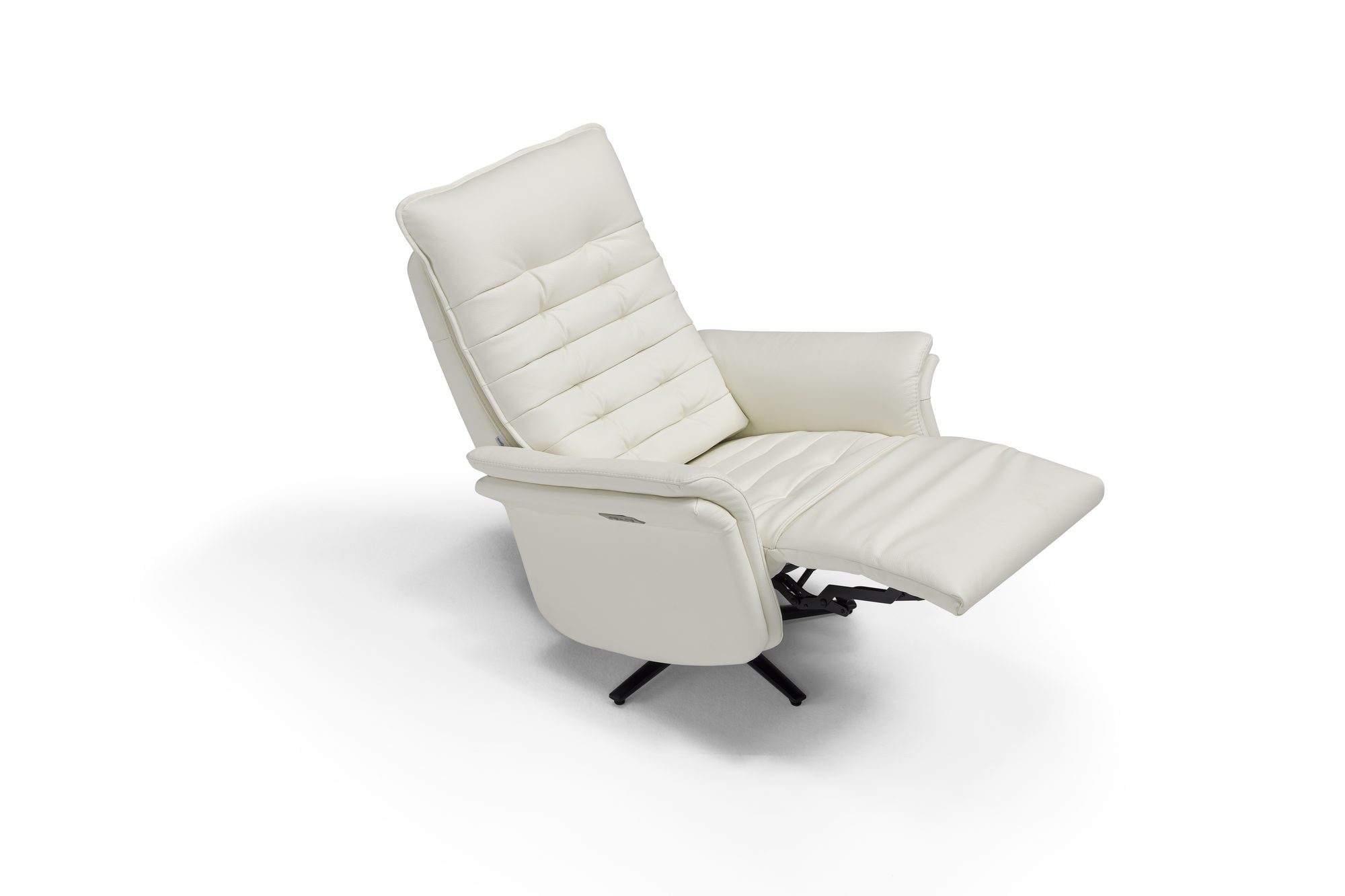 Poltrona relax Jupiter in pelle bianca – Maraflex Stabio